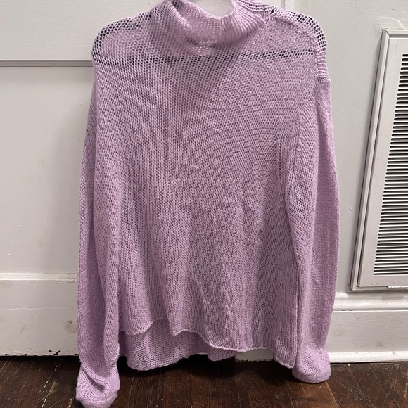 Zara Lilac Cowl Neck Sweater - Picture 2 of 7